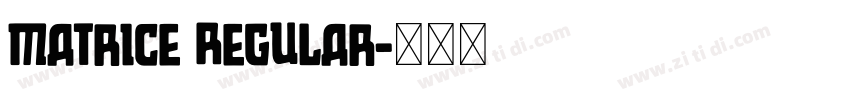 matrice Regular字体转换
